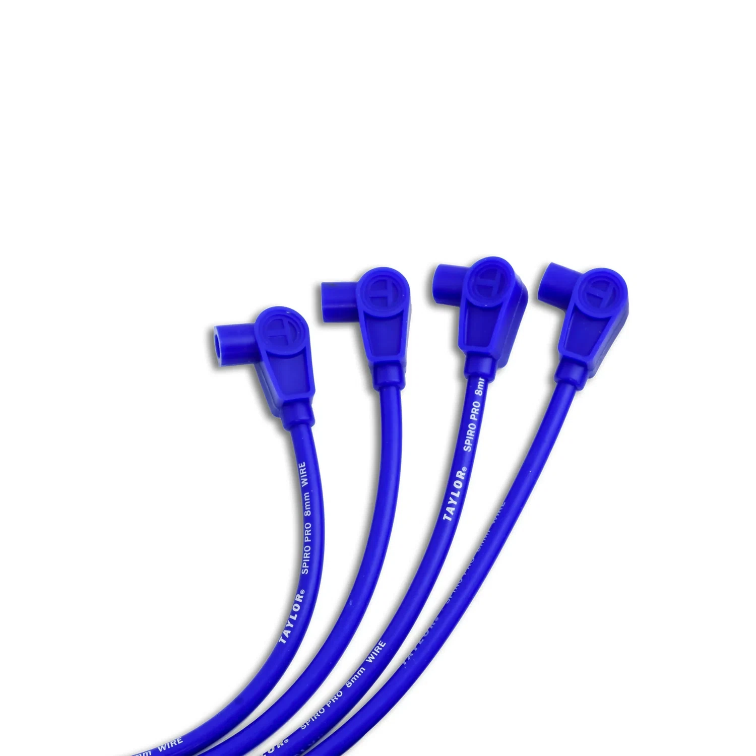 Spark Plug Wire Set Universal 8mm Silicone Spiro Pro 90_ 350 ohm_ft Blue 73637